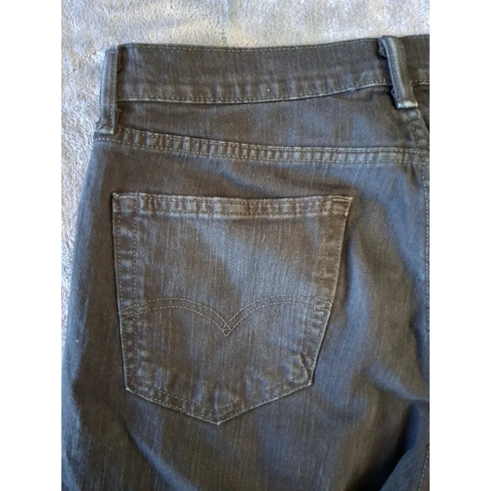 Levis 511 Slim Fit Jeans Mens 33x34 Dark Gray Charcoal Denim Pants 18181-0034